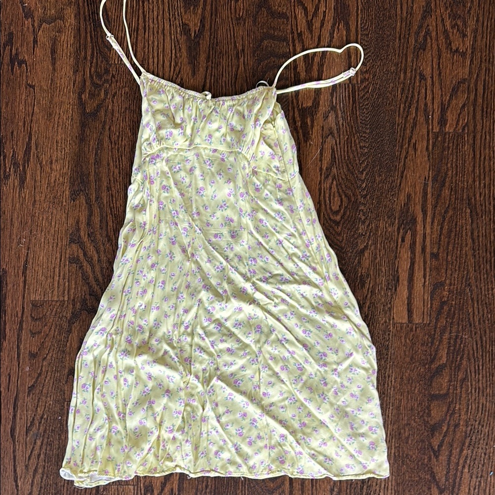 Zara Yellow Floral Mini Dress